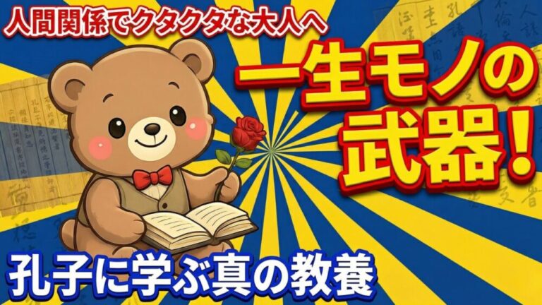 【孔子の教え】教養がある人とない人の決定的な差