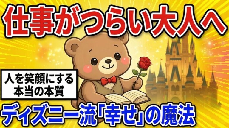 【ディズニーランド】人を幸せにする仕事の本質とは
